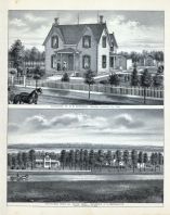 W.B. Morrison - Residence, A. Greenamyre - South-Side Fruit and Stock Farm, Nebraska State Atlas 1885